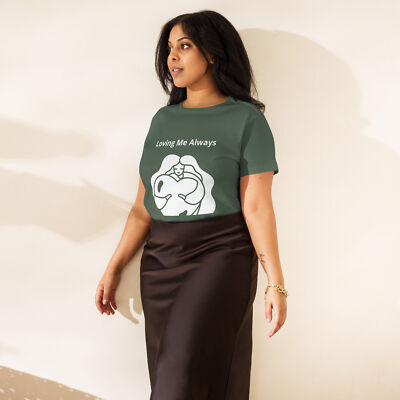 Women s high-waisted t-shirt '' Loving Me Always''
