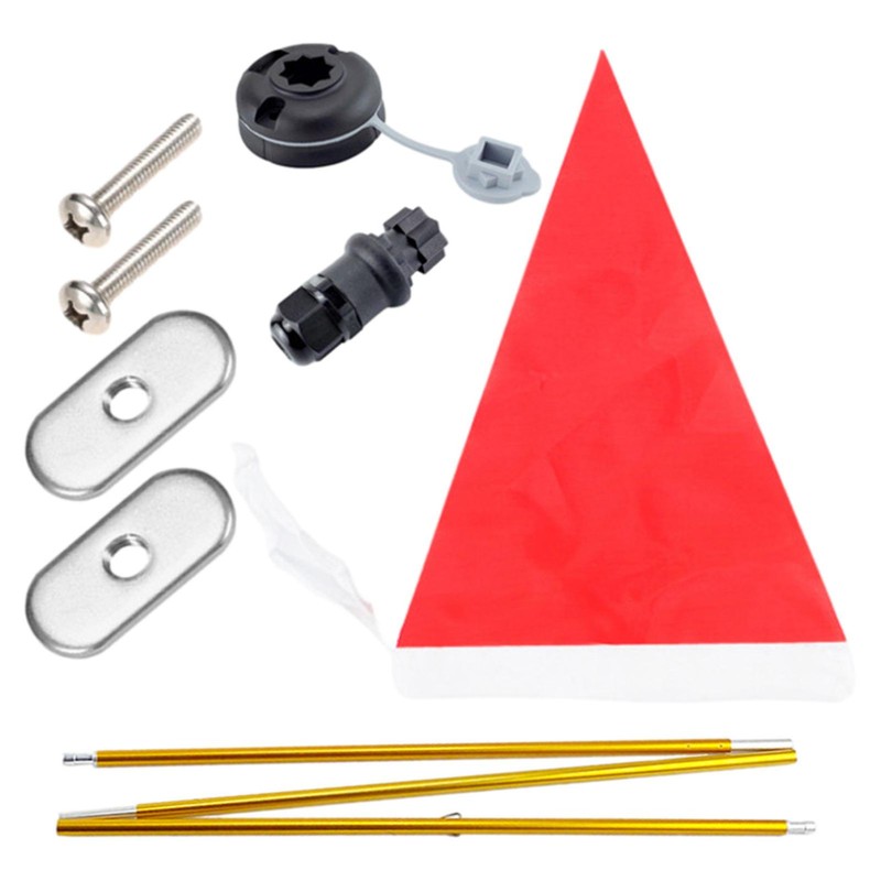 Flag Pole Foldable Flagpole Safety Flag Stable Base Kayak Diy Accessories