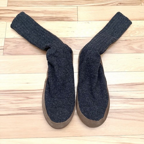 S Adult Xl Mens 12-13 Gray Wool & Suede 230252