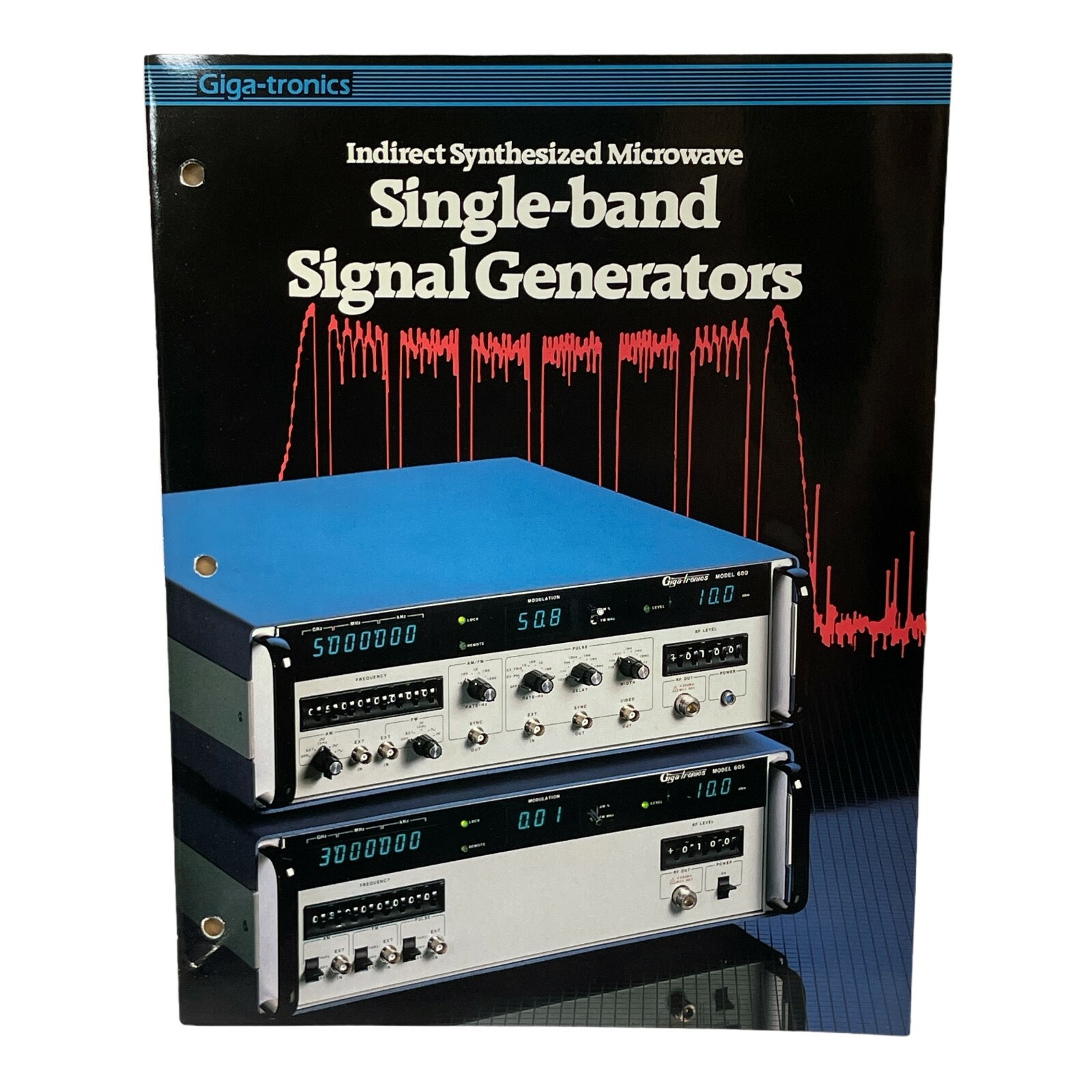 WAVETEK SINGLEBAND GENERATORS INDIRECT SYNTH MICROWAVE TECHNICAL DATA