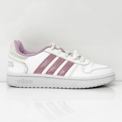 

Adidas Girls Hoops 2.0 FY8914 Белая повседневная обувь Кроссовки Размер 12K, Белый, Hoops 2.0