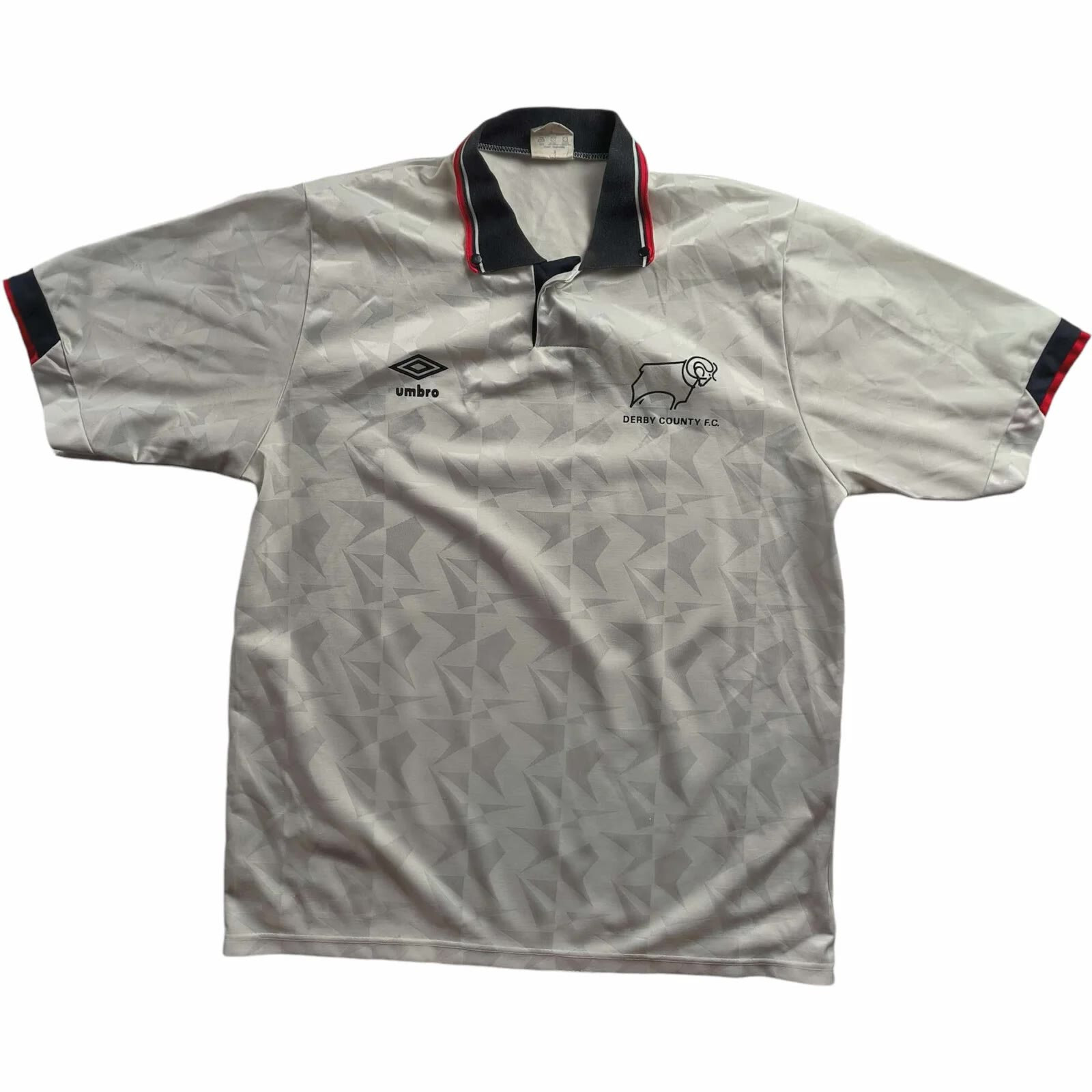 最新発見 Derby County 1989-91 Umbro home football shirt jersey size L ウェア