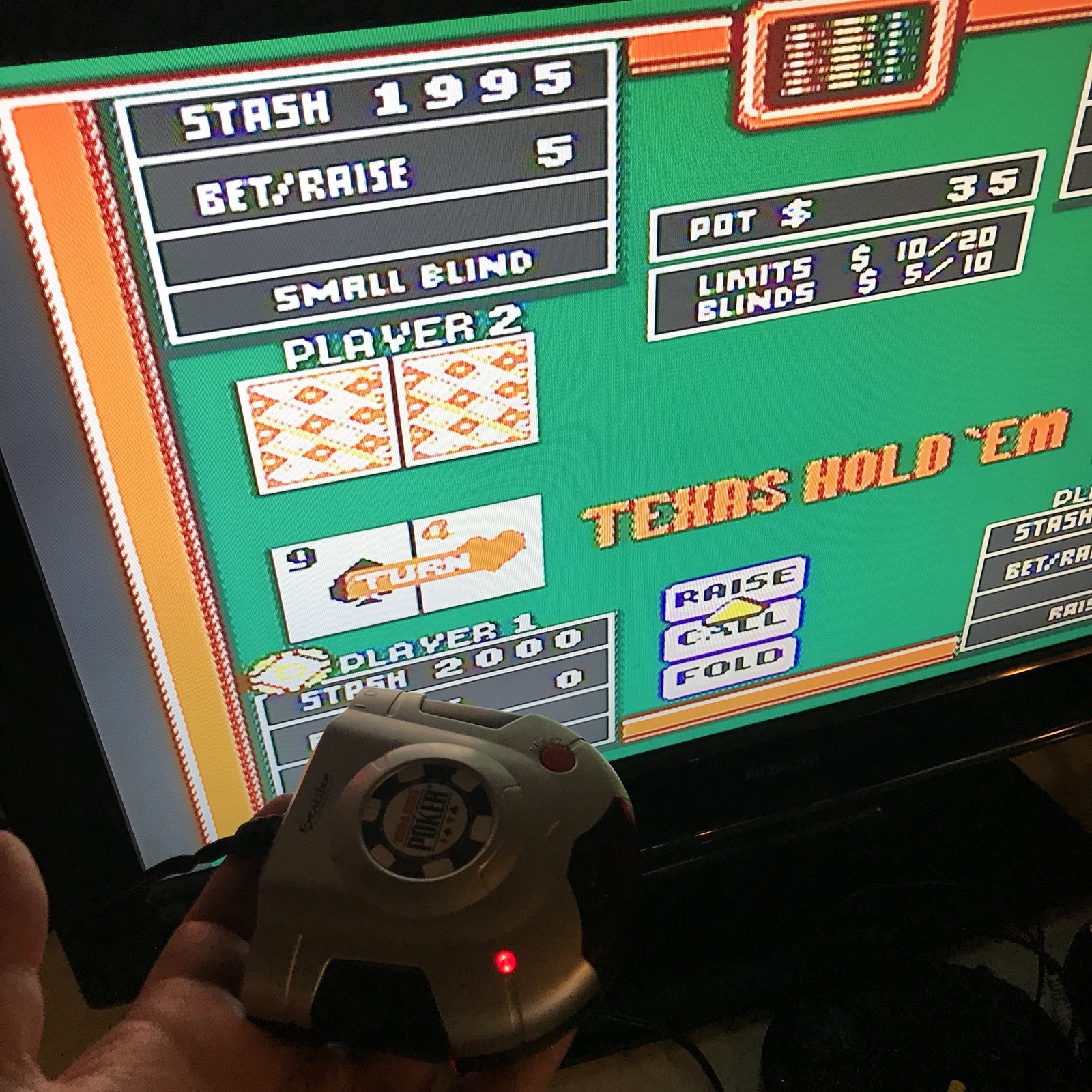 WORLD SERIES OF POKER WIRELESS PLUG & PLAY 15 IN 1 TV GAME EXCALIBUR ELECTRONICS