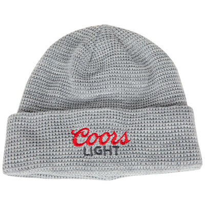 Coors Lite Text Knit Cuff Beanie Grey