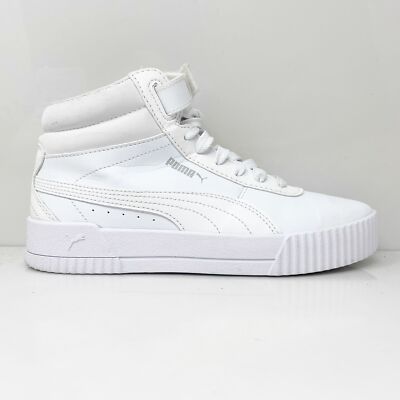 

Кроссовки Puma Womens Carina Mid 373233-01 White Basketball Shoes Размер 7, Белый, Carina Mid