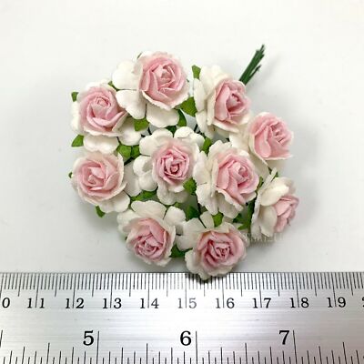 3/4'' or 2cm - Mixed Pink Jasmine Paper Flower Wedding Craft Scrapbook R4-00