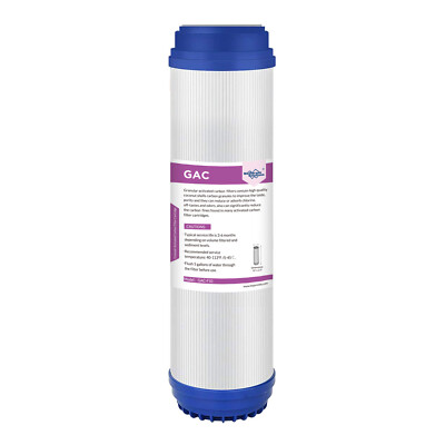 1-8 Pack 10''x2.5'' GAC Granular Activated Carbon Water Filter Sediment Cartridges