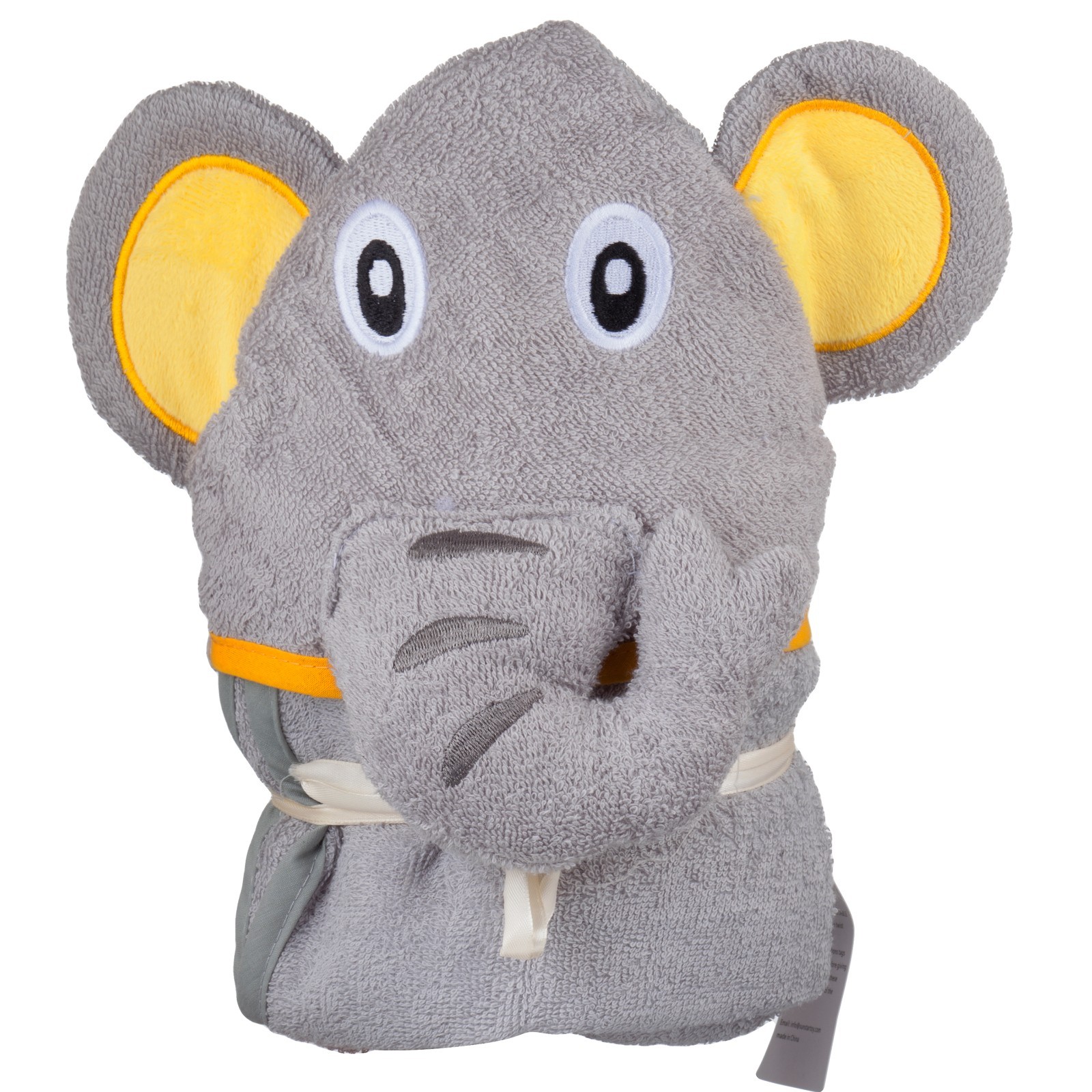 Elephant Hooded Cotton Baby Towel, 30x37Inch, And 1