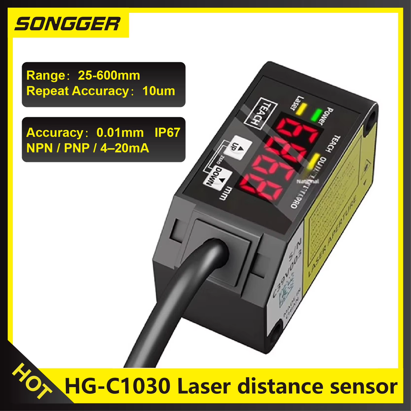 HG-C1030 Laser Distance Sensor Displacement Measurement Analog Output Thickness