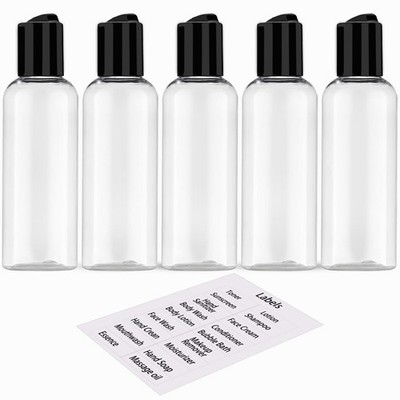 DNSEN 5 Pack 3.4 oz Travel Bottles for Toiletries TSA Approved...