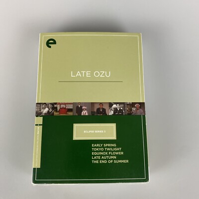 Criterion Eclipse Late Ozu DVD Series 3 Early Spring Tokyo Twilight