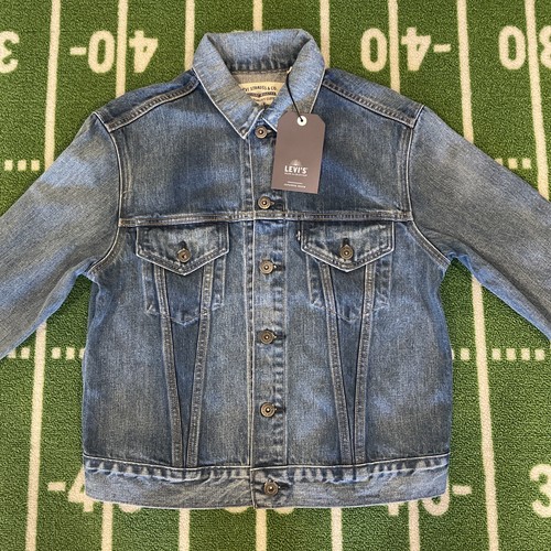 Pre-owned Levi's Made & Crafted Boyfriend Trucker Japanese Denim Jacket Women's Sz M $248 In Bottle Blue