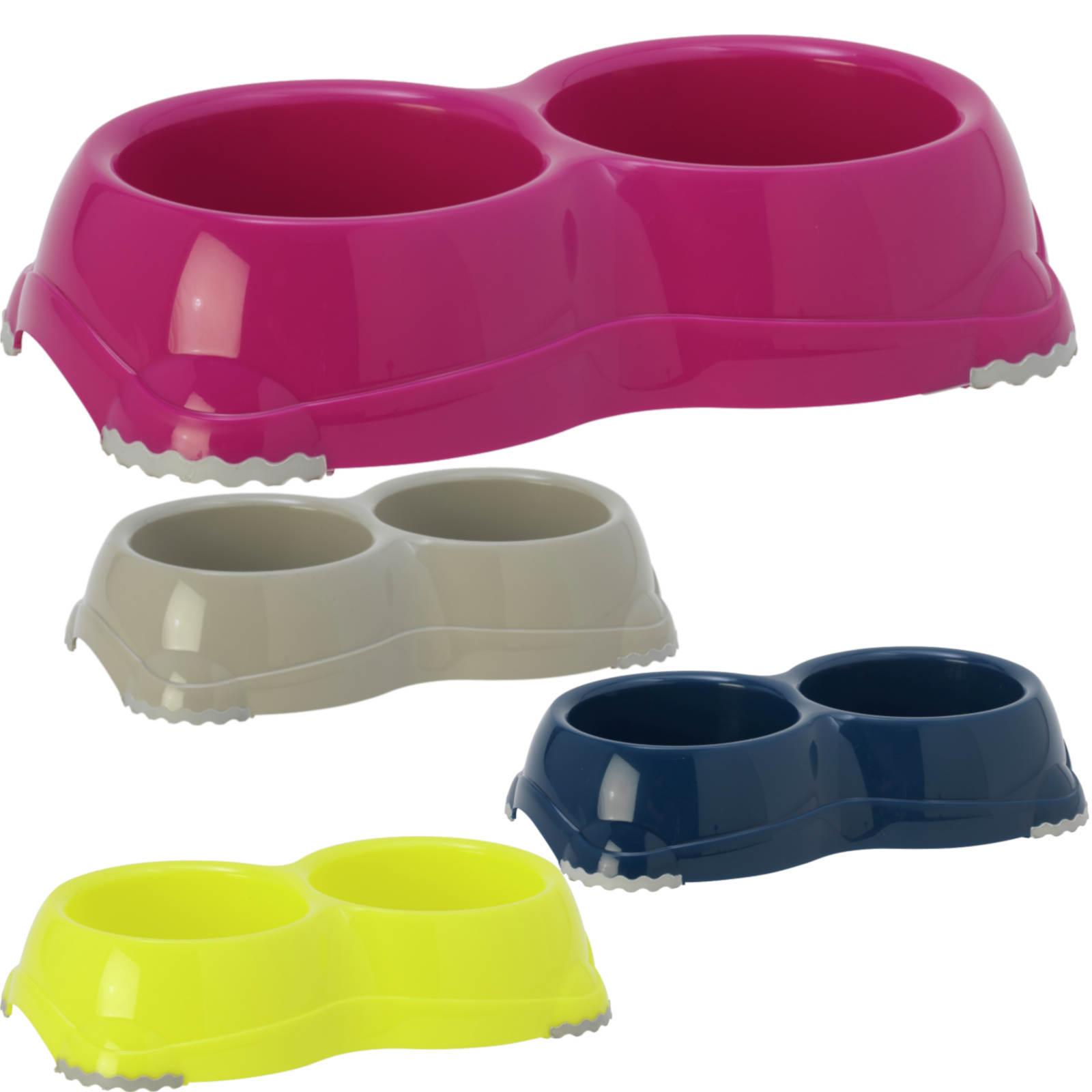 plastic double dog bowl