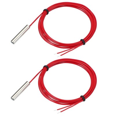 NTC Temperature Sensor,2 Pcs 10K 39 Inch 3950 1% Copper Temperature Sensor Probe