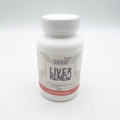 Nation Health MD Liver Renew Formula with Artichoke Extract 30 Count Exp 4/25