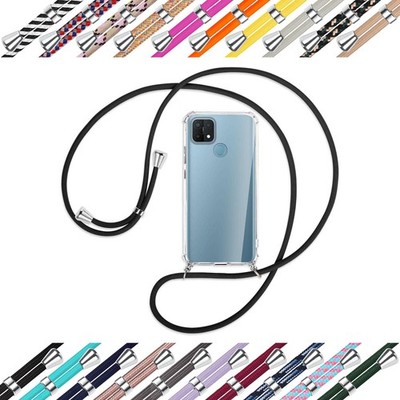 Handykette (S) für Oppo A15 (CPH2185, 6.52'') Umhängehülle mit Band Case Cover