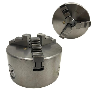 3 Jaw Self-centering Chuck K11-100 Metal Lathe Cast Iron Chuck Clamping Tool 4''