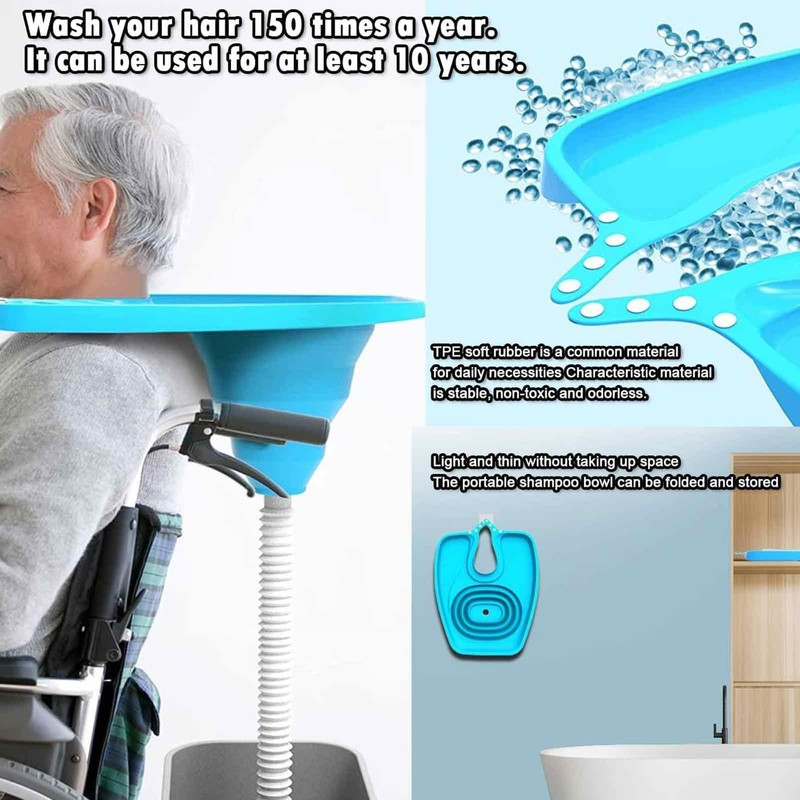 Foldable Hair Basin Salon Hairdressing Shampoo Bowl Hair Washing Sink