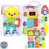 Toddler Toys for 1-2 Year Old Boy, Musical Montessori Busy Board, Early Educational Toy for Toddlers 1-3, Motor Skills Developmental Toy for 12-18 Month Age, Birthday Gift for 1+ Year Old Boy Girl