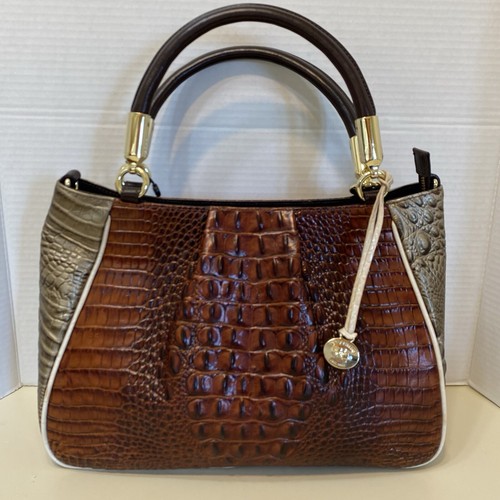 Brahmin RUBY PECAN AZUMA Satchel Crossbody Tri-Color NEW $365 | eBay
