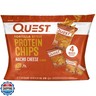 Quest Nutrition Nacho Cheese Tortilla Style Protein Chips, 18g Protein, 4g Net Carb, Low Carb, Gluten Free, 1.1 oz (Pack of 4)