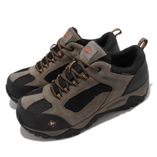 

Merrell Moab Onset Водонепроницаемый Композитный Носок Рабочая Обувь Коричневый Черный Повседневная J099505, Moab Onset Waterproof Composite Toe Work Shoe