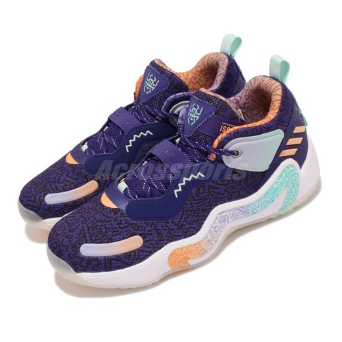 

Adidas DON Issue 3 Playground Hoops GCA Mitchell Мужские баскетбольные кроссовки GV7264, Фиолетовый, D.o.n. Issue 3 Gca