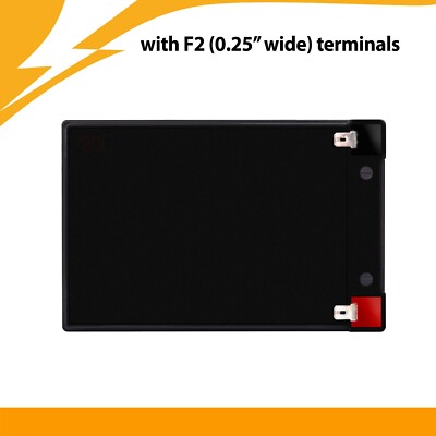 12 Volt 12Ah_2 Pack - Replaces UB12120F2 12V 12Ah F2 Wheelchair Scooter Battery