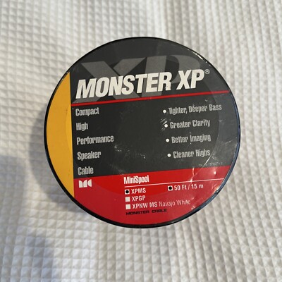 Monster Cable XP Compact High Performance Speaker Cable 50ft/15m XPMS Sealed