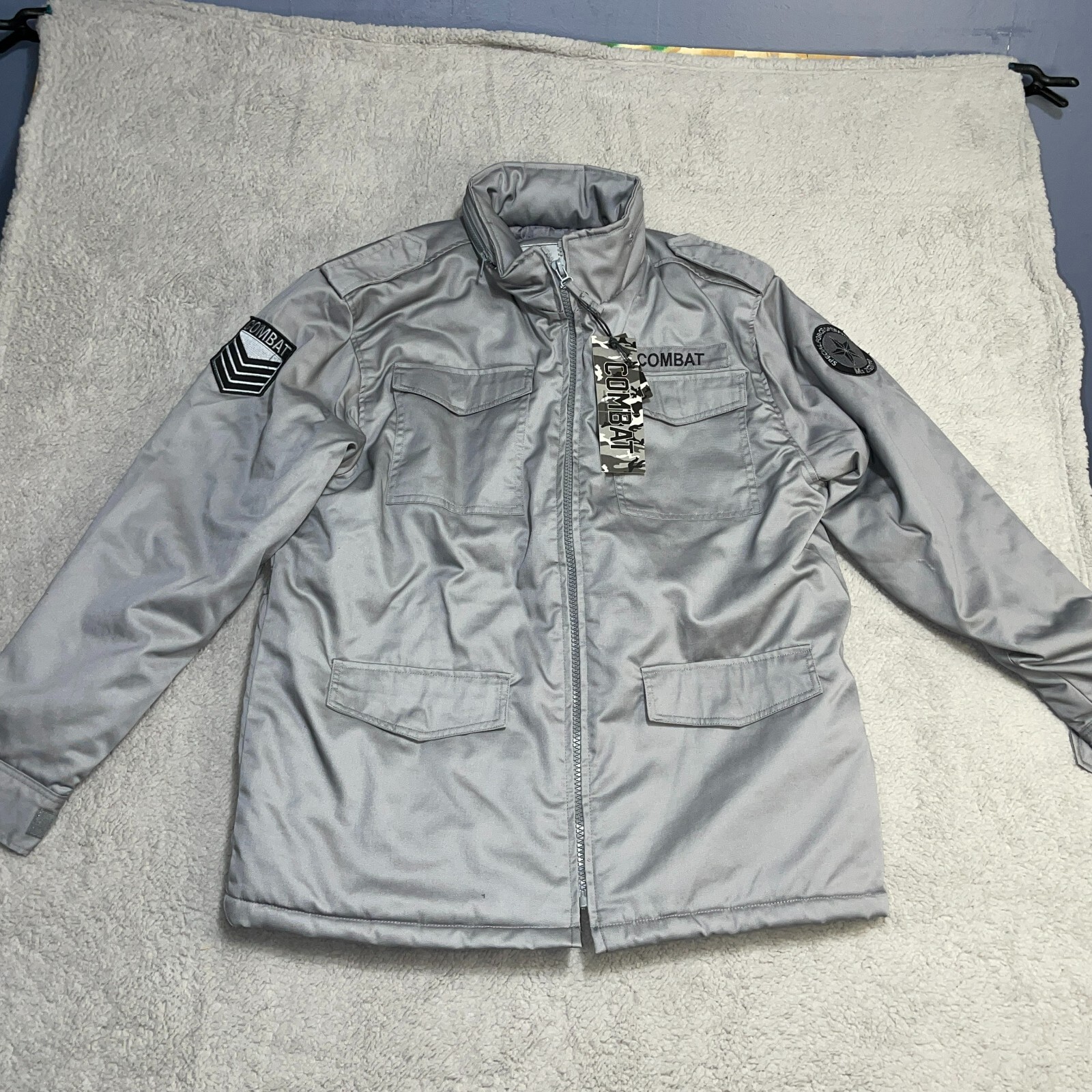 CLANE】BACK FRILL MILITARY JACKET CLANE (クラネ) Back Frill Military Jacket, Jacket, Khaki