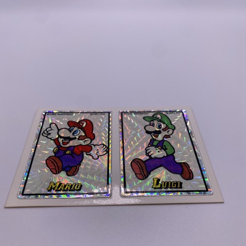 RARE Vintage 1993 PVI Mario Luigi Prism Vending Sticker Nintendo Mario Bros (9)