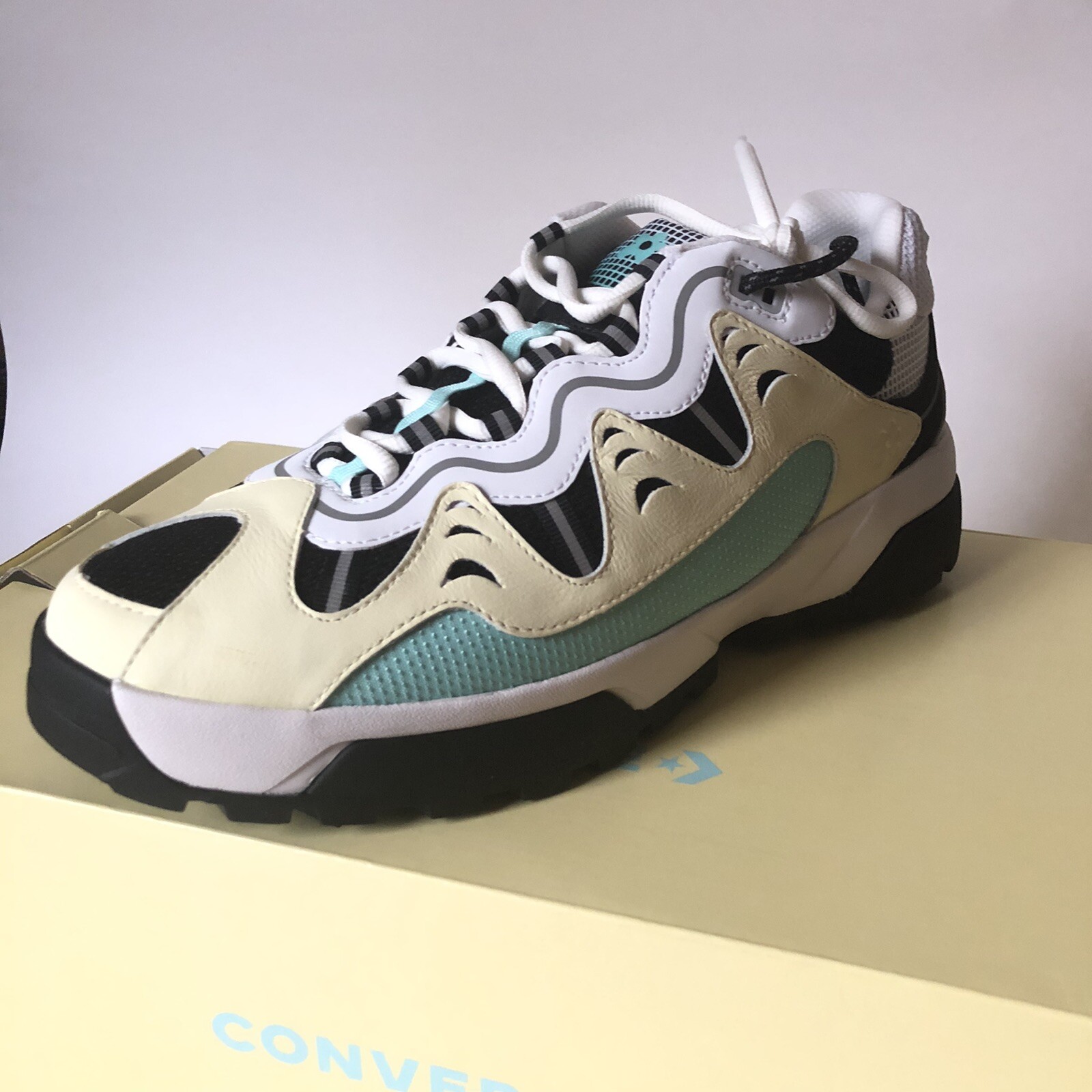 Converse x GOLF le FLEUR Gianno Ox Vintage White/Black - Size 11 M / 12.5  W: купить с доставкой из США, цена 48 152 руб - (125107027767)