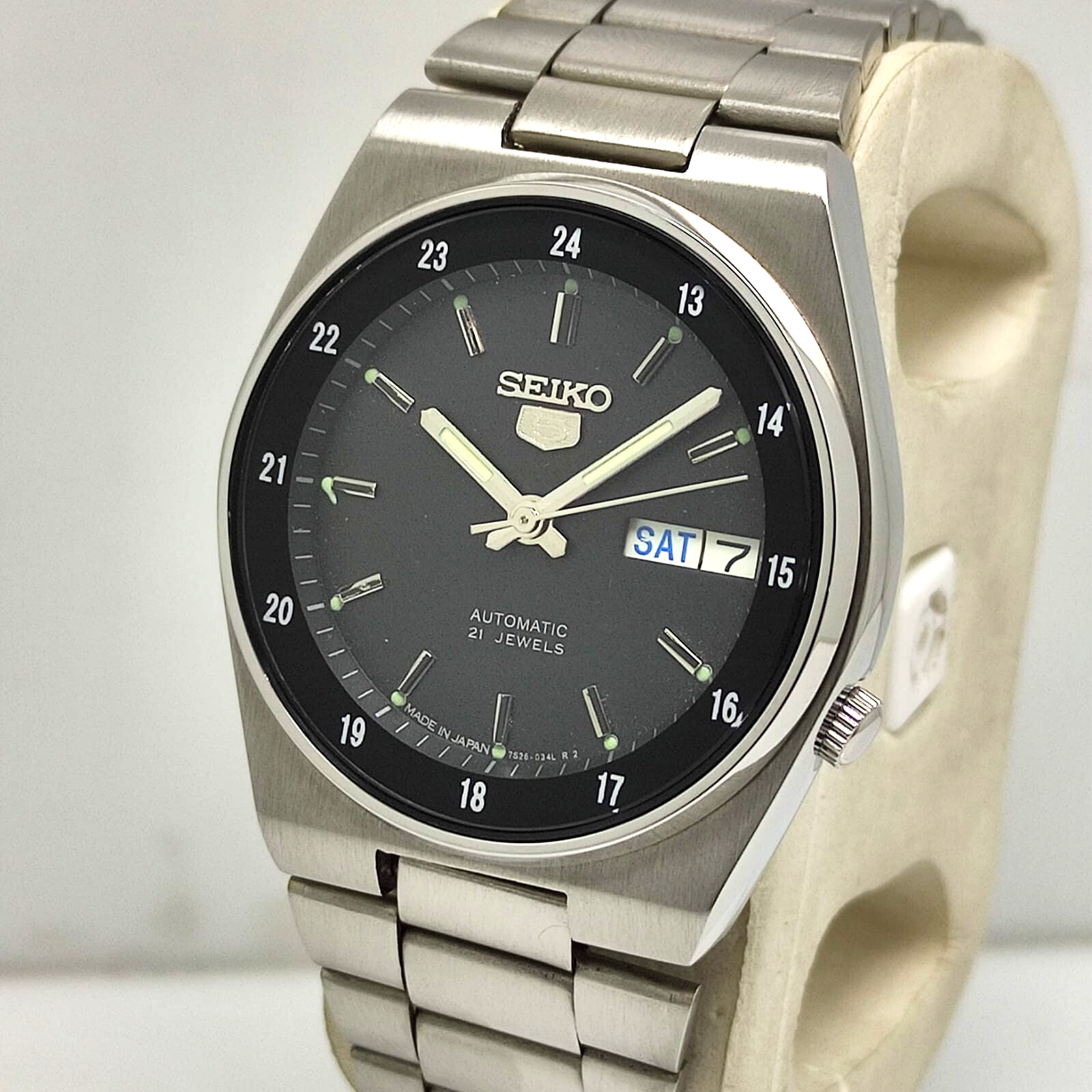Seiko 5 時計 7s26 citizen furbo orient Genuine Vintage Seiko 5 Automatic 7s26b Japan Mens Day/date