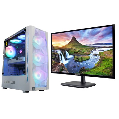 Custom PRC Gaming Desktop PC i7 16GB 256GB 1TB GTX 960 4GB WiFi BT W10 + 27'' FHD