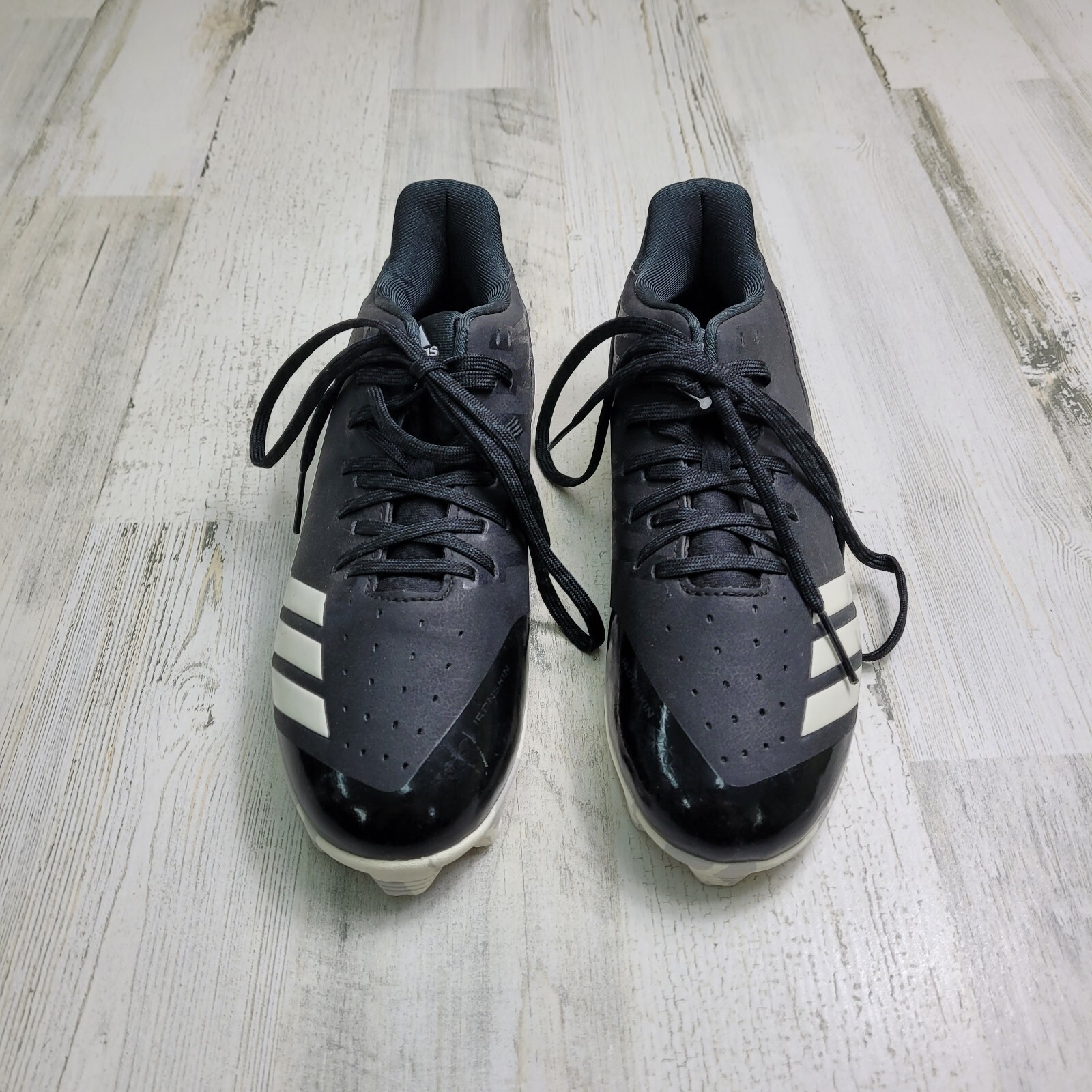 Adidas Cleats Black and White SPG 753-001 Mens Size 5.5 | eBay