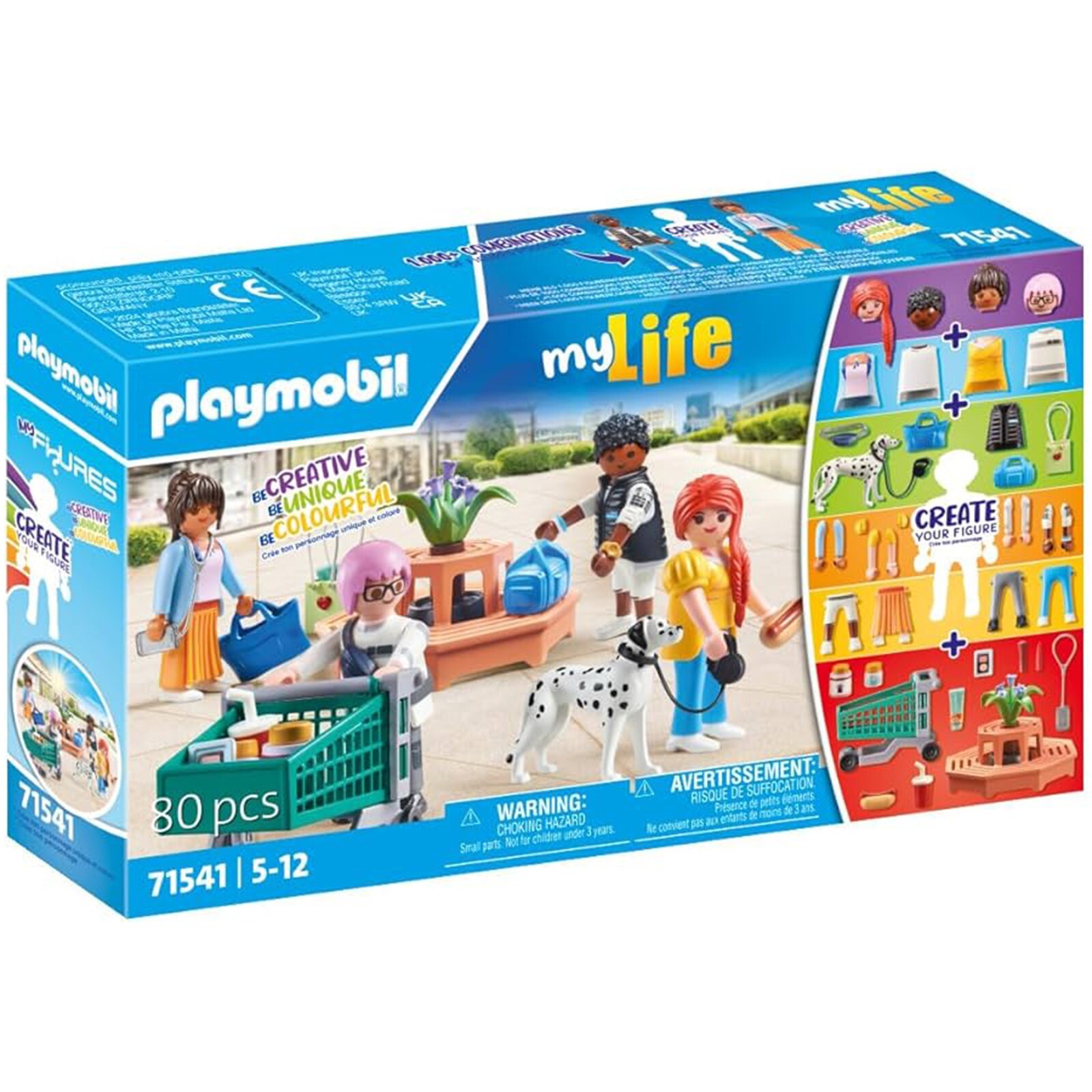 Игровой набор для сборки фигурок Playmobil My Life Shopping 71541 НОВЫЙ