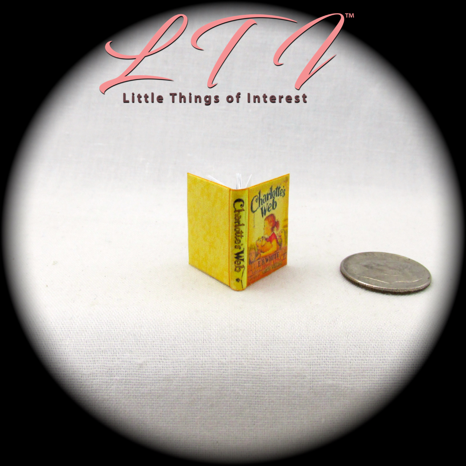 CHARLOTTE'S WEB 1:12 Scale Miniature Readable Color Illustrated Book