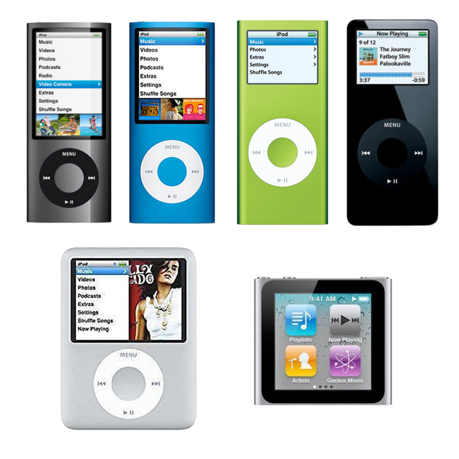 Official Apple iPod Nano 7th Gen Silver *VGWC*＋Warranty!! MP3 Players