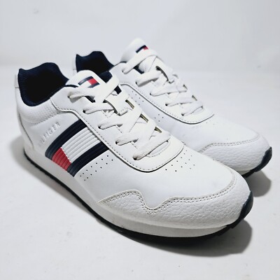 Tommy Hilfiger Jax 2.0 OP Shoes Youth Sz 5 Red Blue Low Top Sneakers