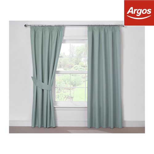 Julian Charles Luna Blackout Eyelet Curtains 167x228cm Duck