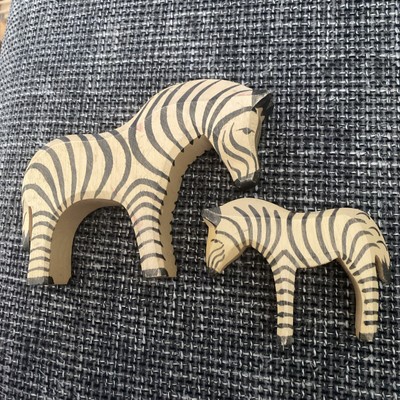 Ostheimer Zebra Und Zebra Baby Holzspielzeug Brandstempel 