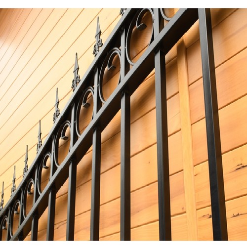 ALEKO London Style Garden Yard Ornamental Steel Single Swing 14 ft Driveway Gate