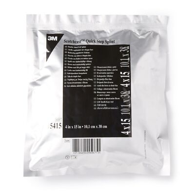 3M Scotchcast Quick Step Double Sided Felt Padded Splint, 4 x 15 Inch (CS/10)