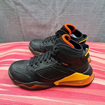 Nike Jordan Mars 270 Kids Shoes Black Orange Yellow BQ6508