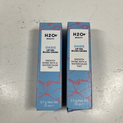 Lot Of 2 H2O+ BEAUTY OASIS LIP GEL CORAL AUTHORITY WATERCOLOR TINT New In Box