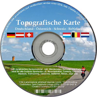 TOPO Karte GARMIN Edge GPS Oregon D A CH Geocaching Trekking Biking Alpen MAP