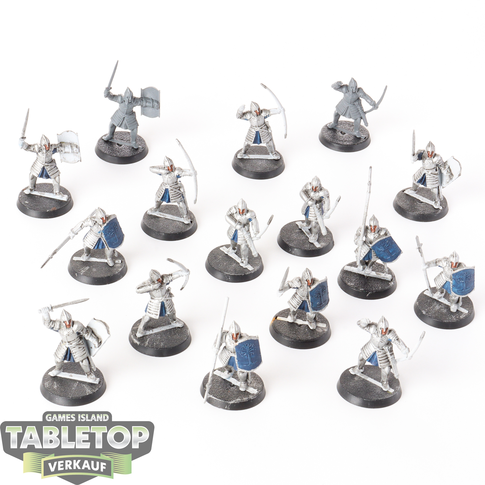 HdR Figuren - Gut - 16x Warriors of Minas Tirith™ - teilweise bemalt