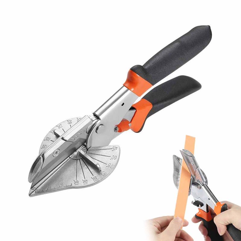 Multi Angle Scissors Miter Shear Adjustable 45°-135° Trim Cutter with 2 Blades
