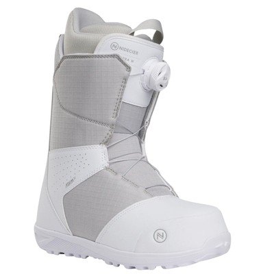 Nidecker Sierra W BOA Women's Snowboard Boots, White/Gray, W10