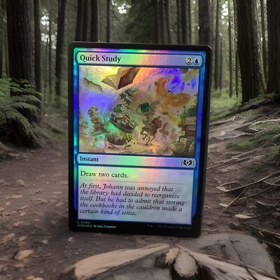MTG WOE: Quick Study (Instant) Wilds of Eldraine 0065 Foil Common